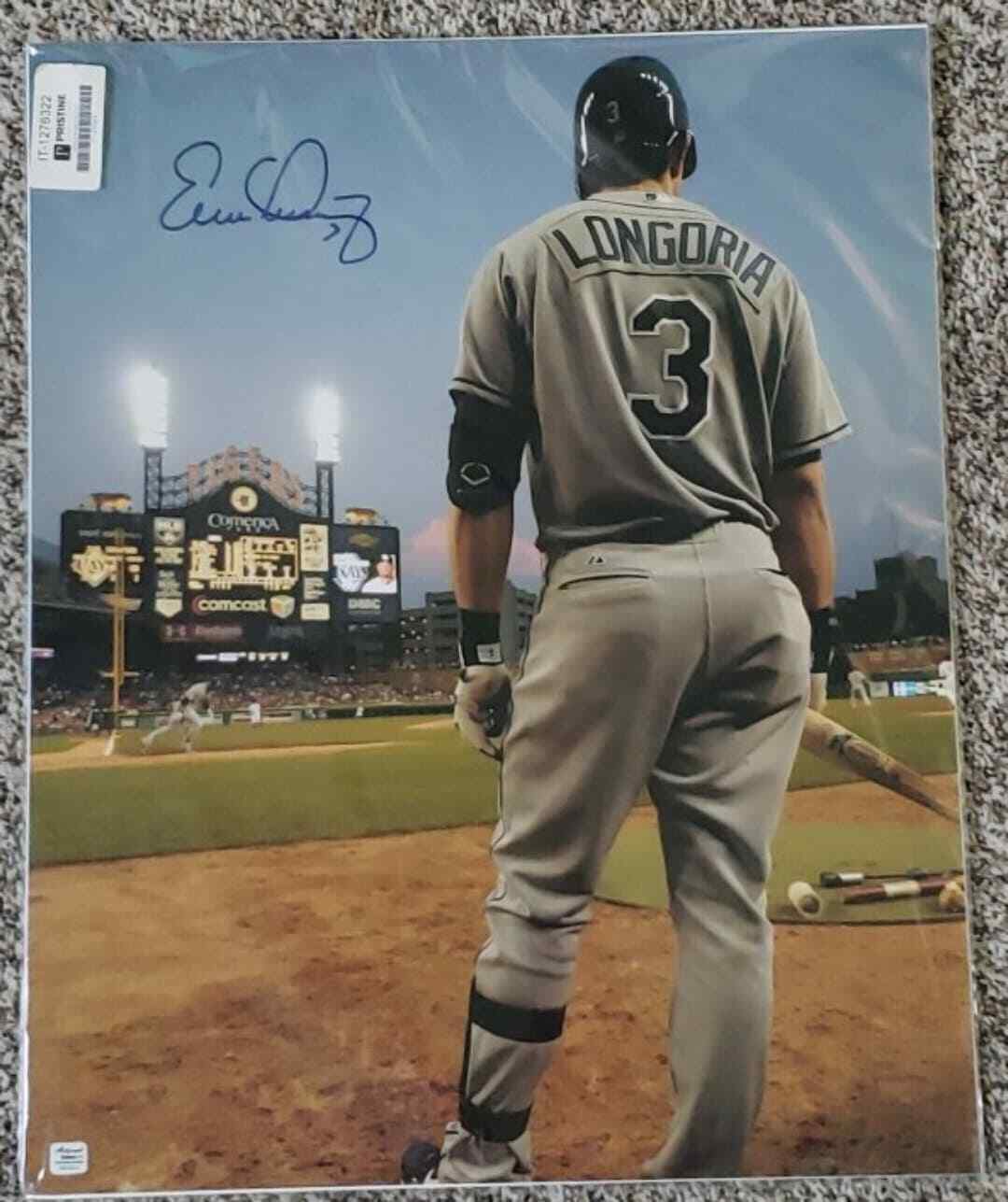 16x20 Evan Longoria Signed/Autographed Photo Poster painting w/COA