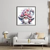 (US Only)Gnome Printed Cross Stitch Kit 40x40cm DIY 11CT Thread Art Needlework Home Decor