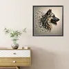 Stone Art Wolf-Full Round Diamond painting 30*30CM