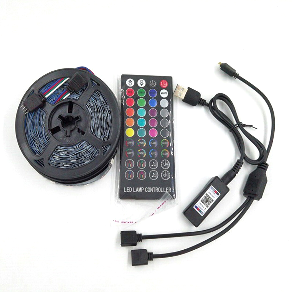 

5m Bluetooth 40 Key Remote Control USB 5050 RGB 5V Light Strip Tape, 501 Original