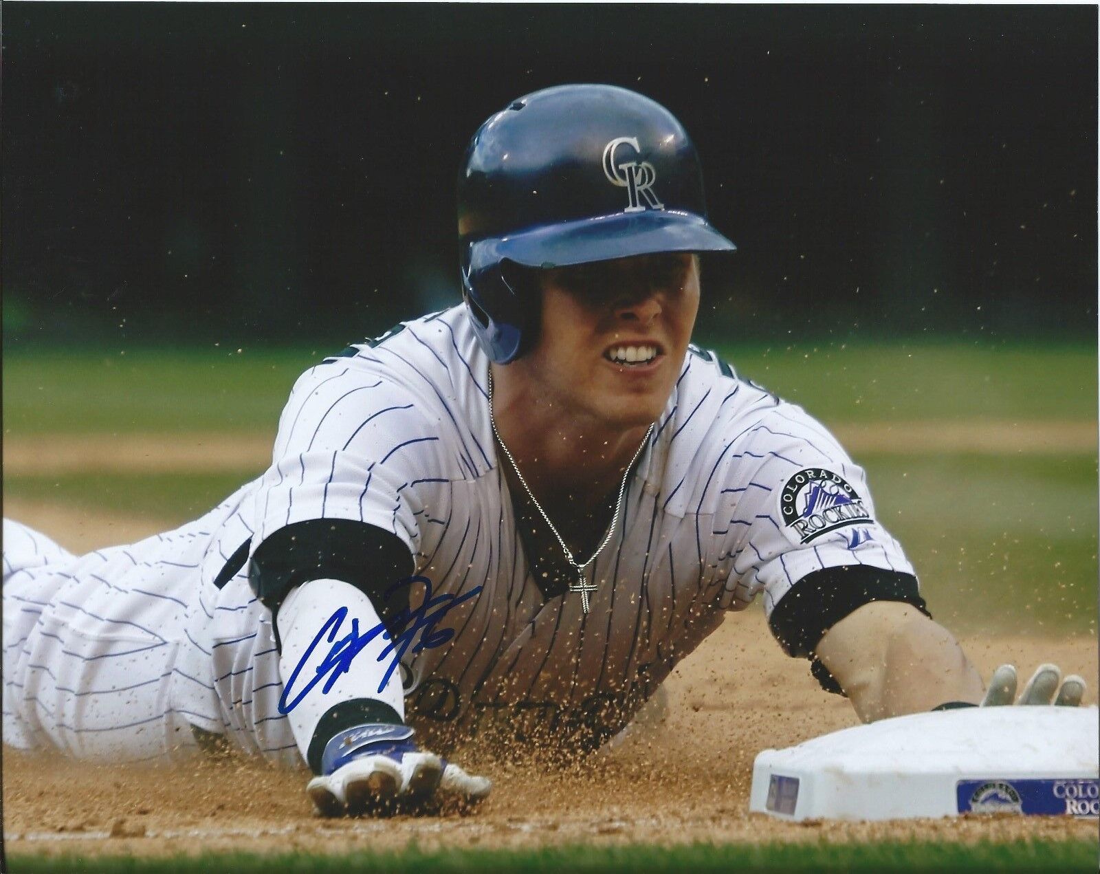 COREY DICKERSON signed Colorado Rockies 8X10 Photo Poster painting