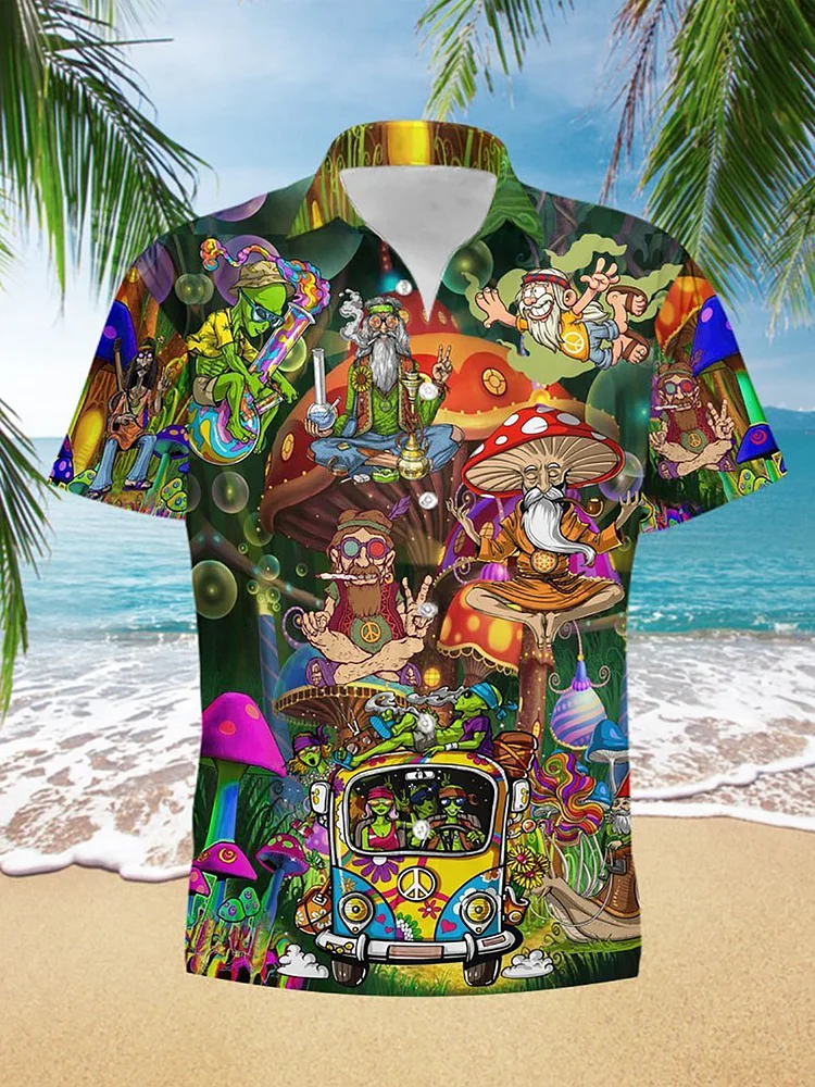 Summer Vintage Authentic Hawaiian Shirts For Men
