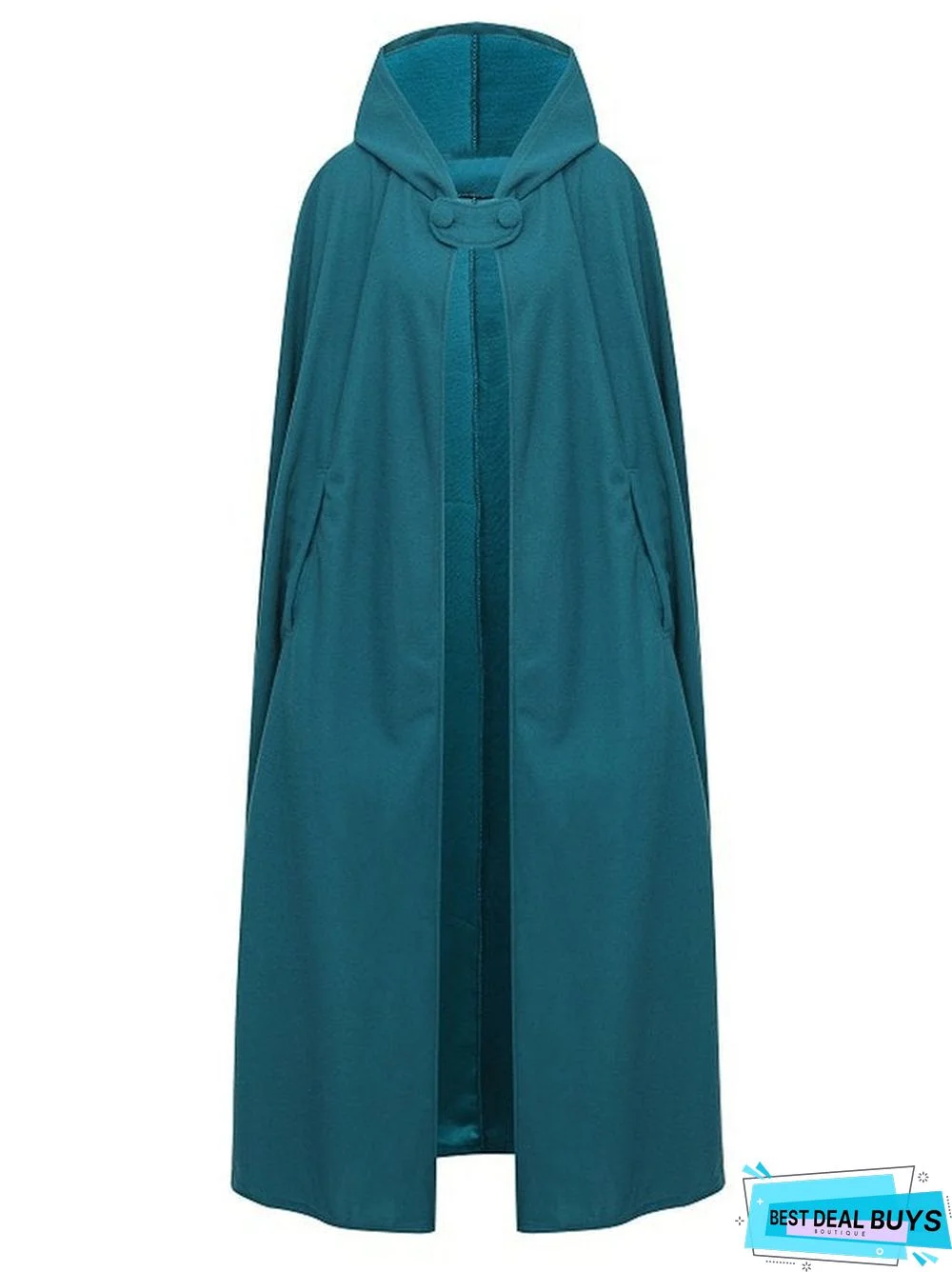 Long Hooded Loosen Plain Vintage Outerwear