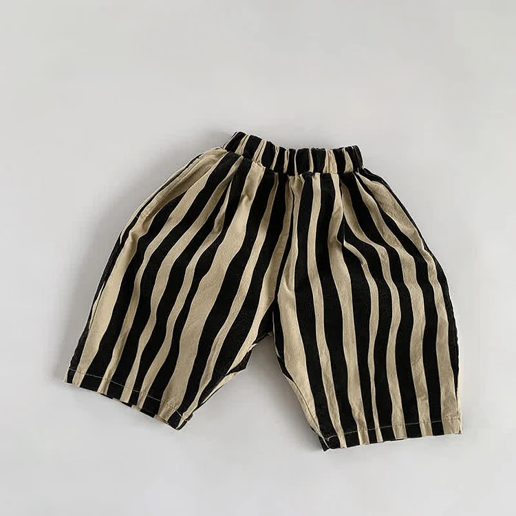 Toddler Boy Striped Capri Pants