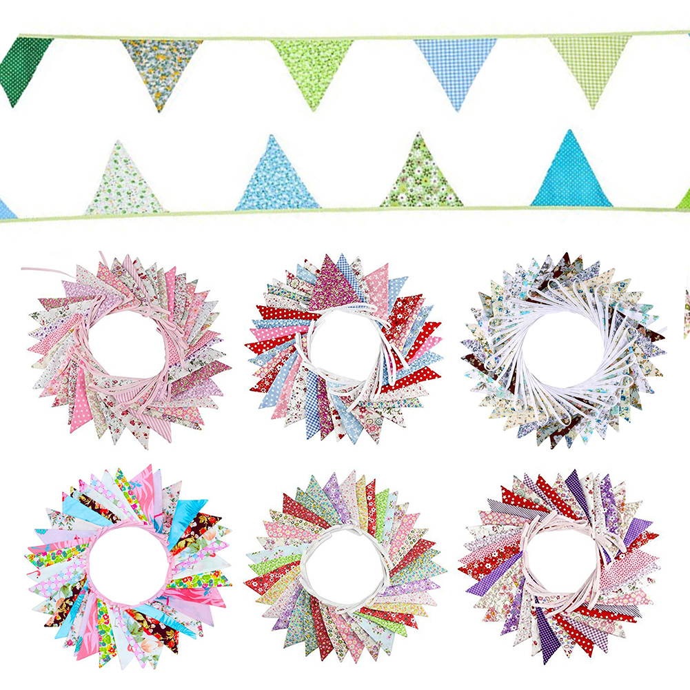 

36 Flags 10m Pennant Bunting Banners Triangular Flags Birthday Party Decor, 501 Original
