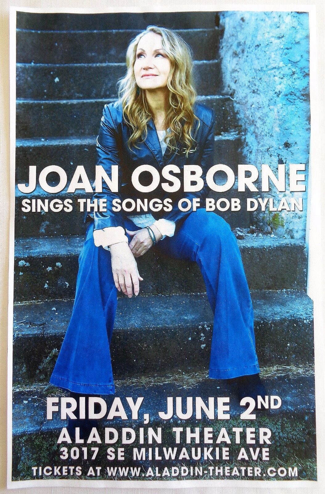 JOAN OSBORNE 2017 Gig POSTER Portland Oregon Concert