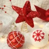 18PCS Christmas Tree Red White Decor Set