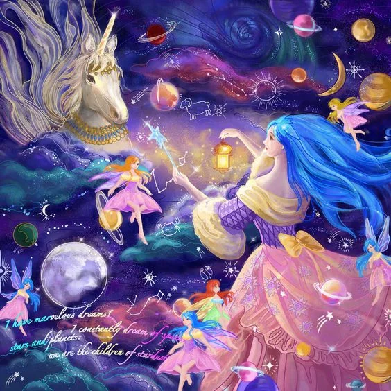 Partial AB Drill - Full Round Drill Diamond Painting-Constellation Girl - 40*40cm