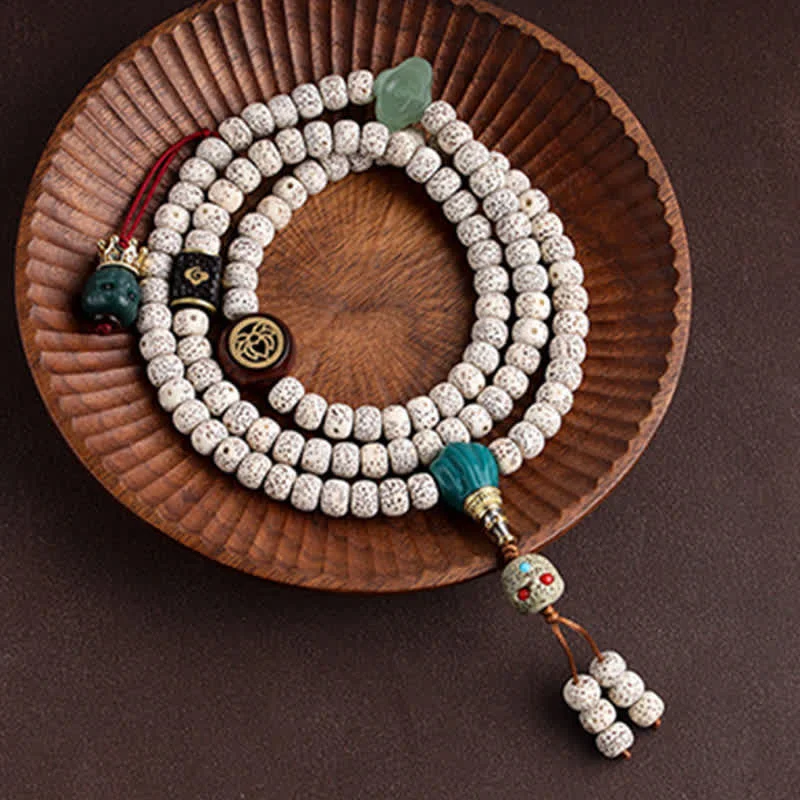 Bodhi Seed Tibetan 108 Mala Beads Charm Bracelet