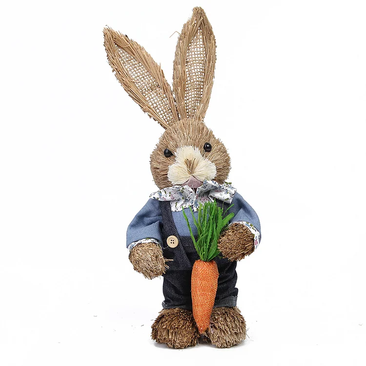 Easter Bunny Ornaments Simulation Rabbit Photography Props Home Decoration