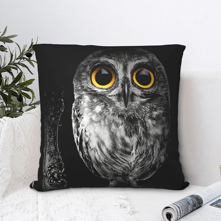 Owl - Linen Pillowcase 45*45cm
