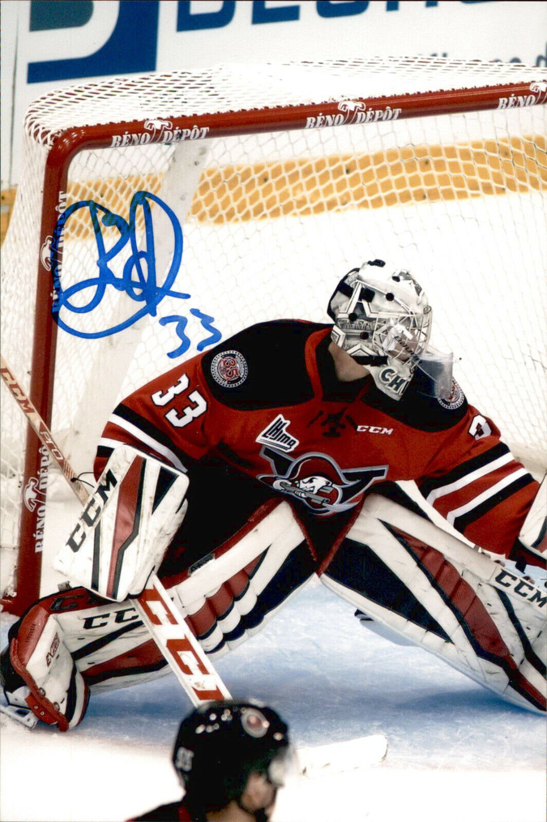 Olivier Rodrigue SIGNED 4x6 Photo Poster painting DRUMMONDVILLE VOLTIGEURS / EDMONTON OILERS #4