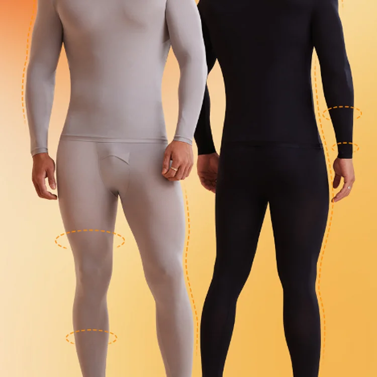 Ultrad&uuml;nnes, hautfreundliches 2-teiliges Unterhemd-Set f&uuml;r Herren