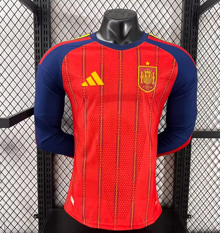 2026 Spanish Home Long-Sleeve Jersey - Player Version