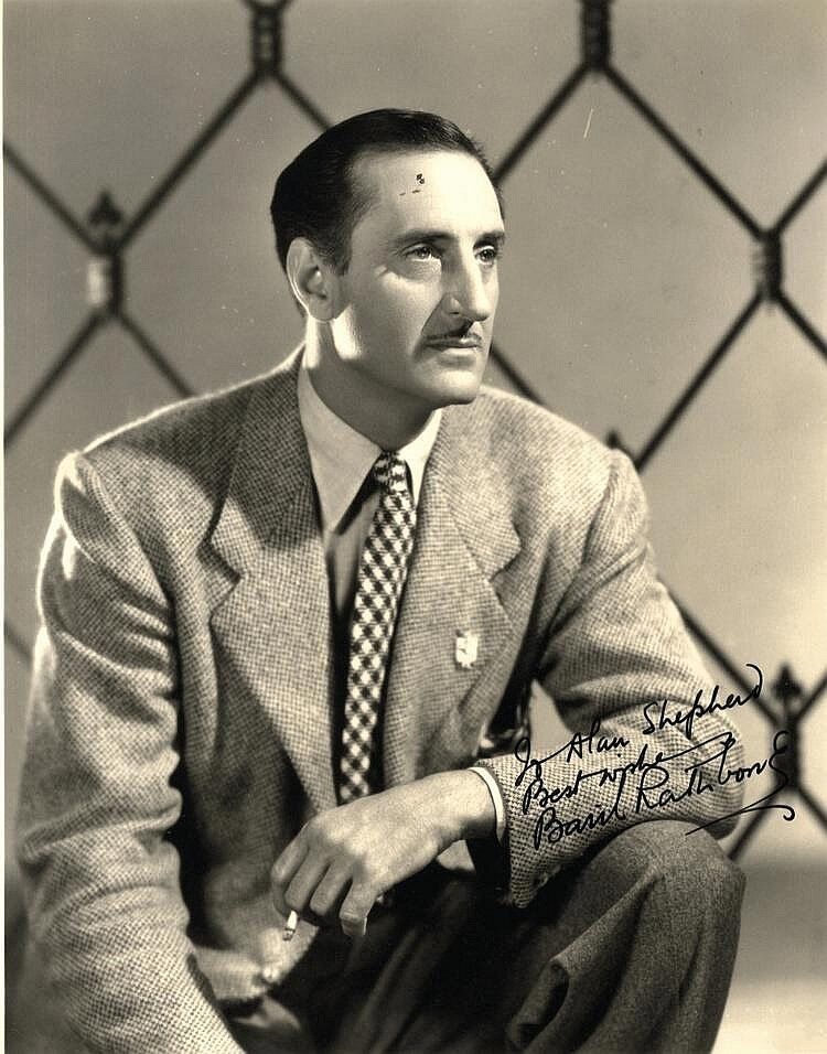 BASIL RATHBONE Signed Photo Poster paintinggraph - Film & TV Star Actor SHERLOCK HOLMES preprint