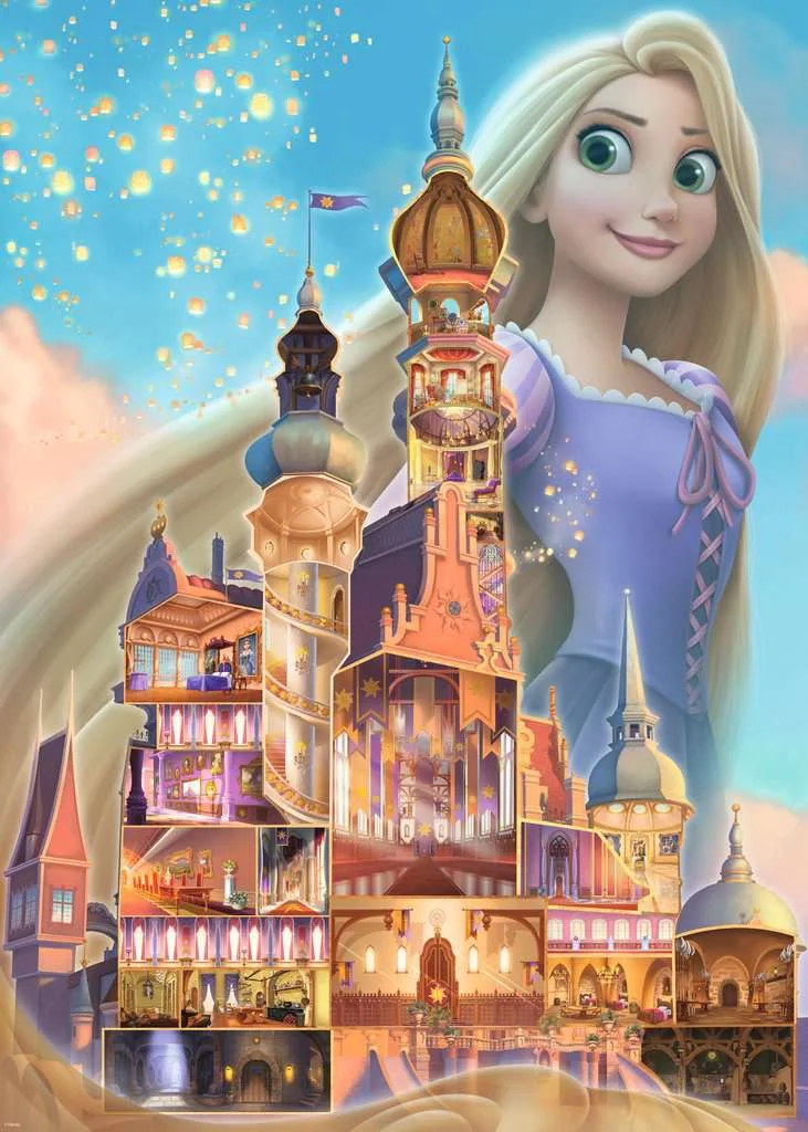 Castle Disney Princesses 11CT Stamped Cross Stitch 50*60CM
