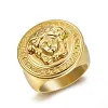 European and American Hip-Hop Versatile Accessories - Golden Myth Ring