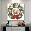 Diamond Painting -DIY Round Drill Xmas Door Wreath(40*40 CM)