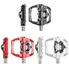 Mountain Bike Pedals For CXWXC CX-159 Bike Removable Anti-Skid Nails 2In1 Clipless Flat Pedal 9/16In 3 Bearings Bicycle Pedals Bicycle Accessories