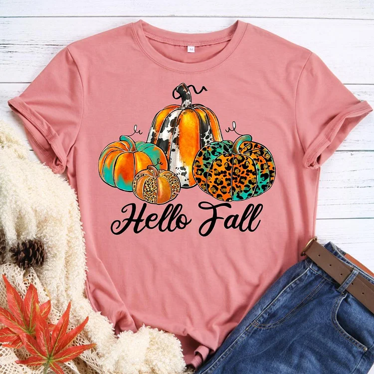 Hello fall T-Shirt Tee -598310