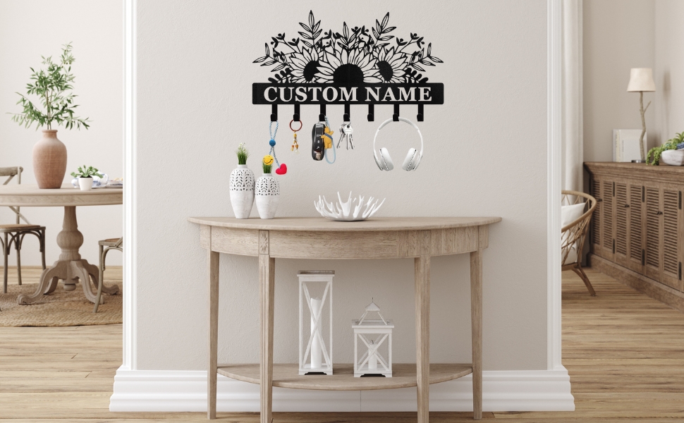 Personalized Key Holder for Wall