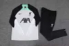2023/2024 Liverpool Half-Pull Training Suit Gray-white Jersey 1:1 Thai Quality Set love fball
