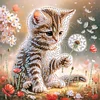 (US Only)Cat - Diamond Painting - Partial Special Shaped Drill (Canvas|30*30cm)