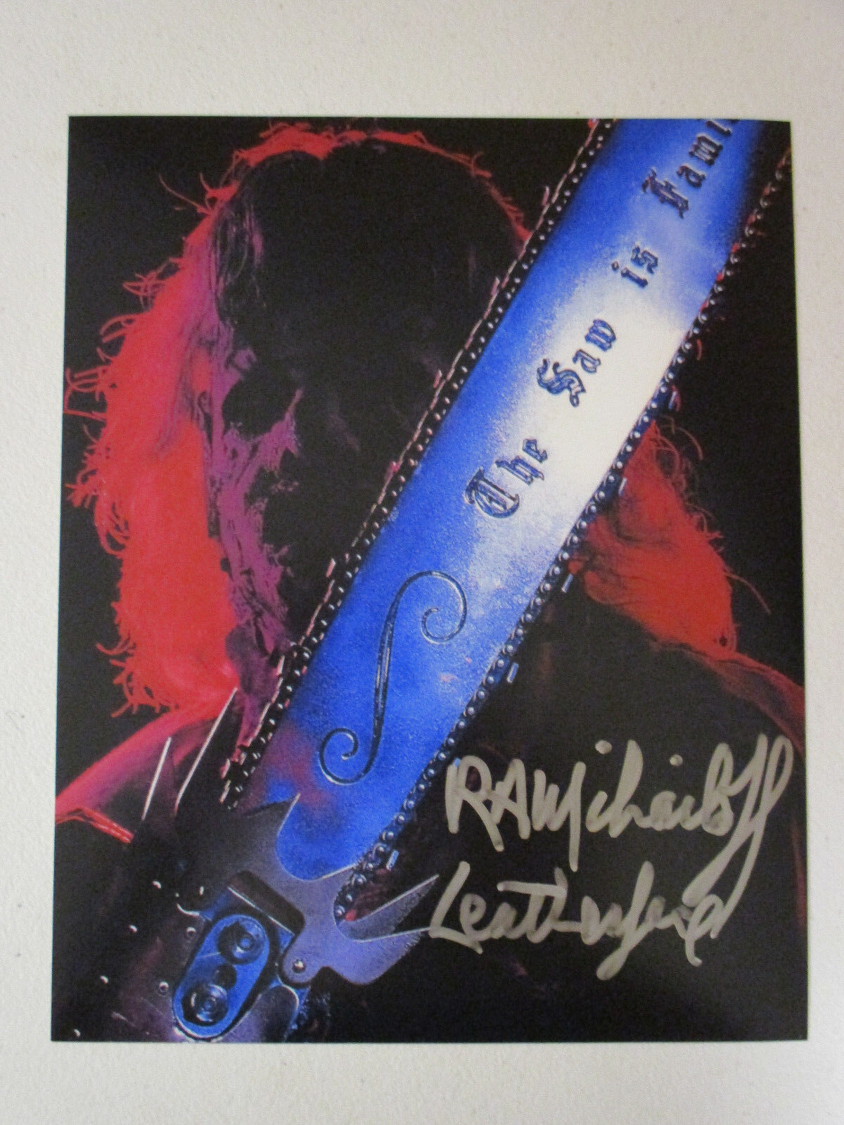 TEXAS CHAINSAW LEATHERFACE R.A. MIHAILOFF SIGNED AUTOGRAPHED Photo Poster painting 2 EXACT PROOF