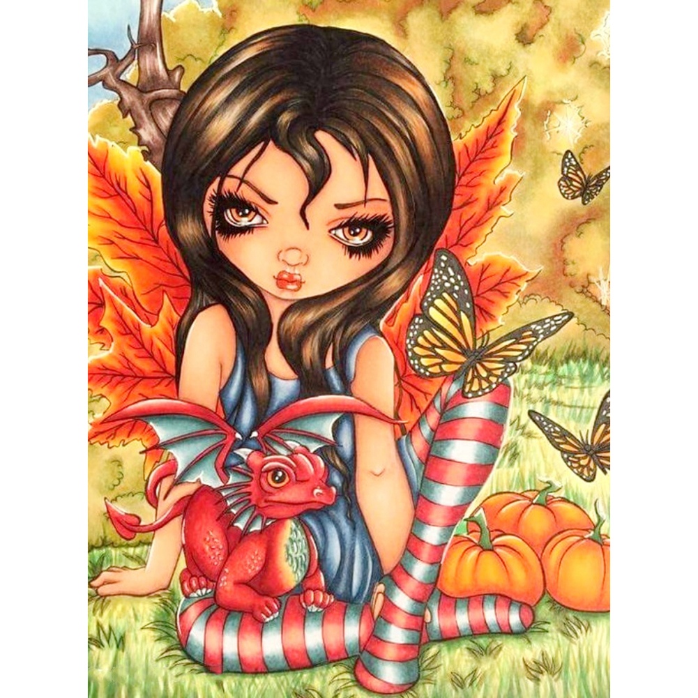 

Big Eyes Doll - Round Drill Diamond Painting - 30*40CM, 501 Original
