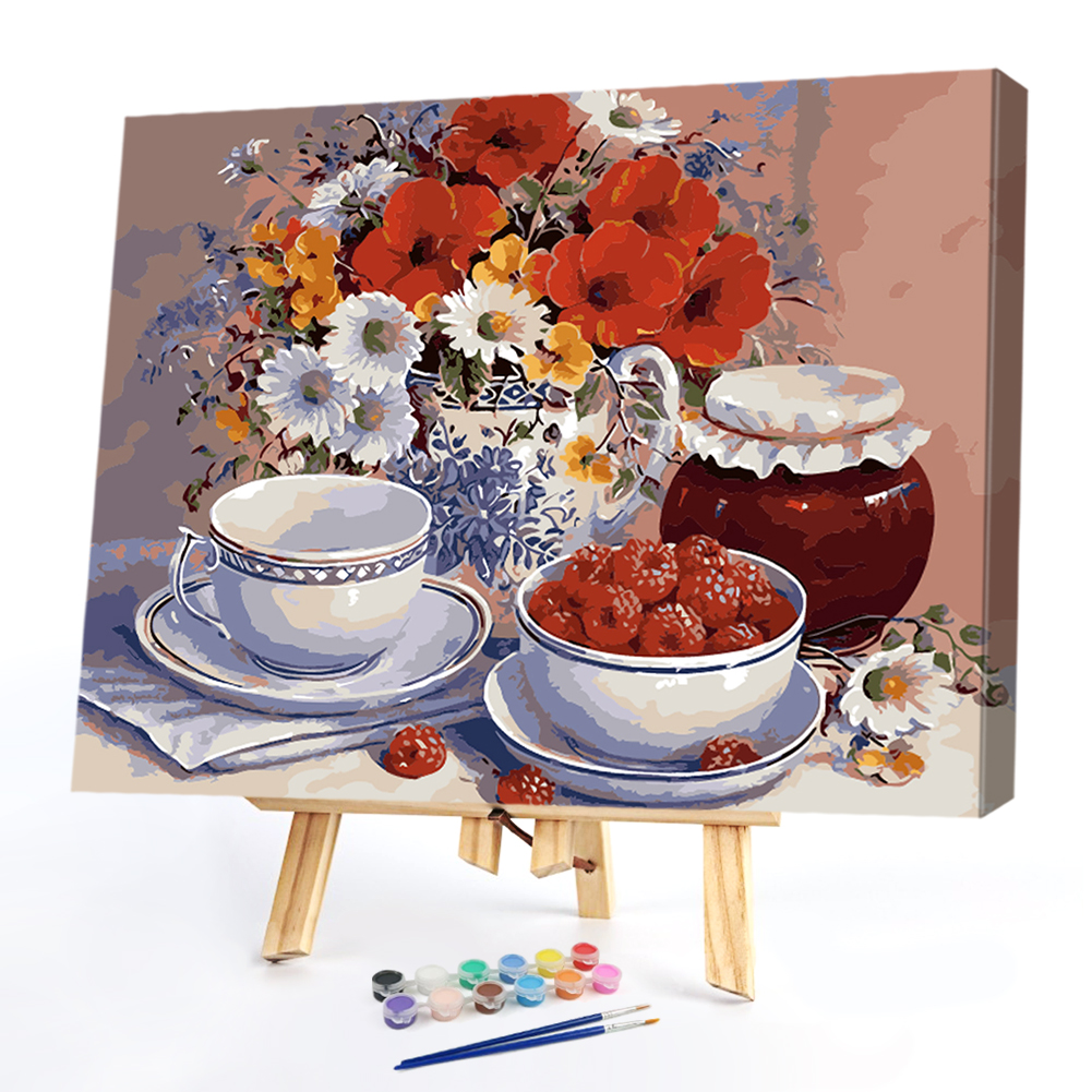 

40*50cm - Paint By Numbers - Vase Flower, 501 Original