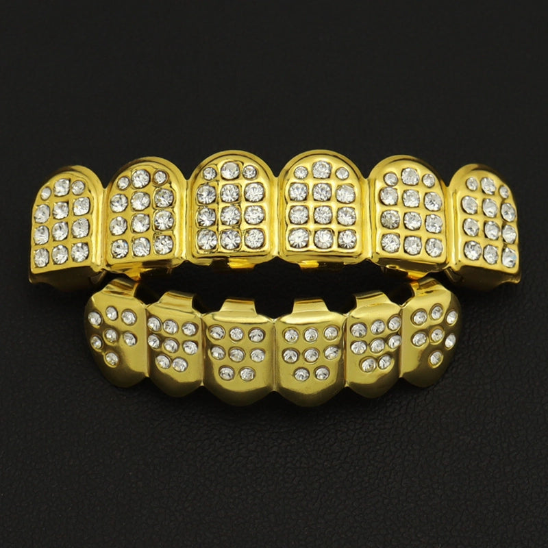 Hip-Hop Solid Color Copper Unisex Tooth Socket Punk Rings