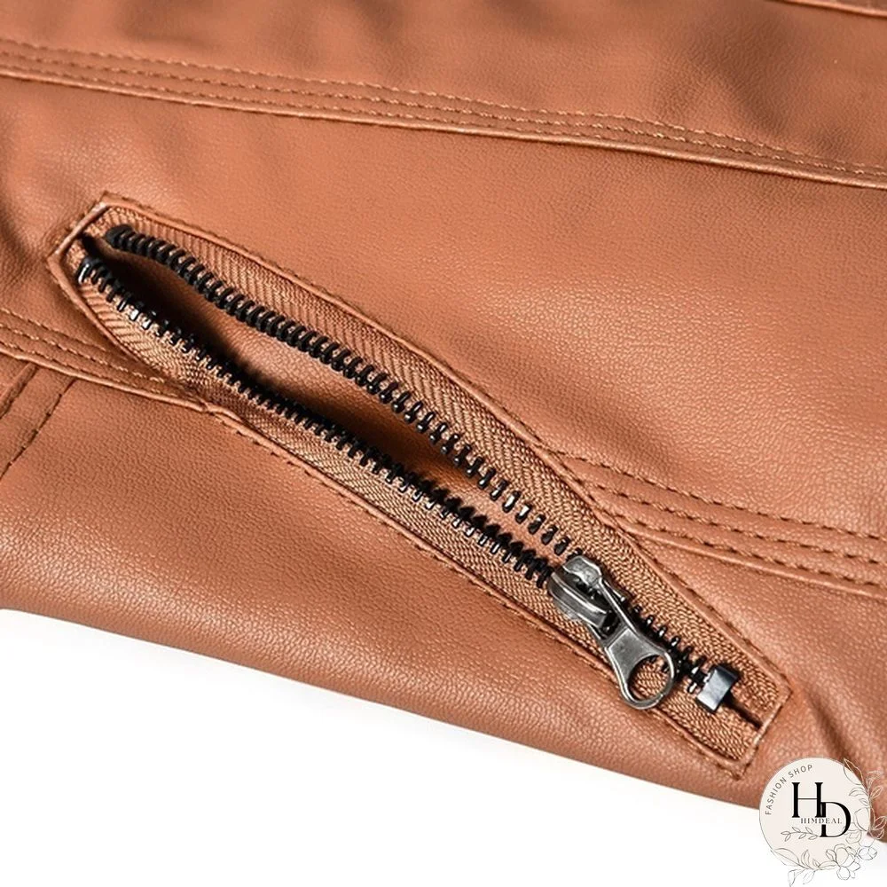 5 Color Women Fashion Long Sleeve Zipper Leather Jackets Removable Hooded Coat Ladies Plus Size Cool Motorcycle Coat Outwear