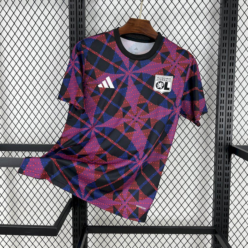 2025-2026 Lyon Olympique Lyonnais Pre-match training Football Shirt 1:1 Thai Quality- Maxi Kit