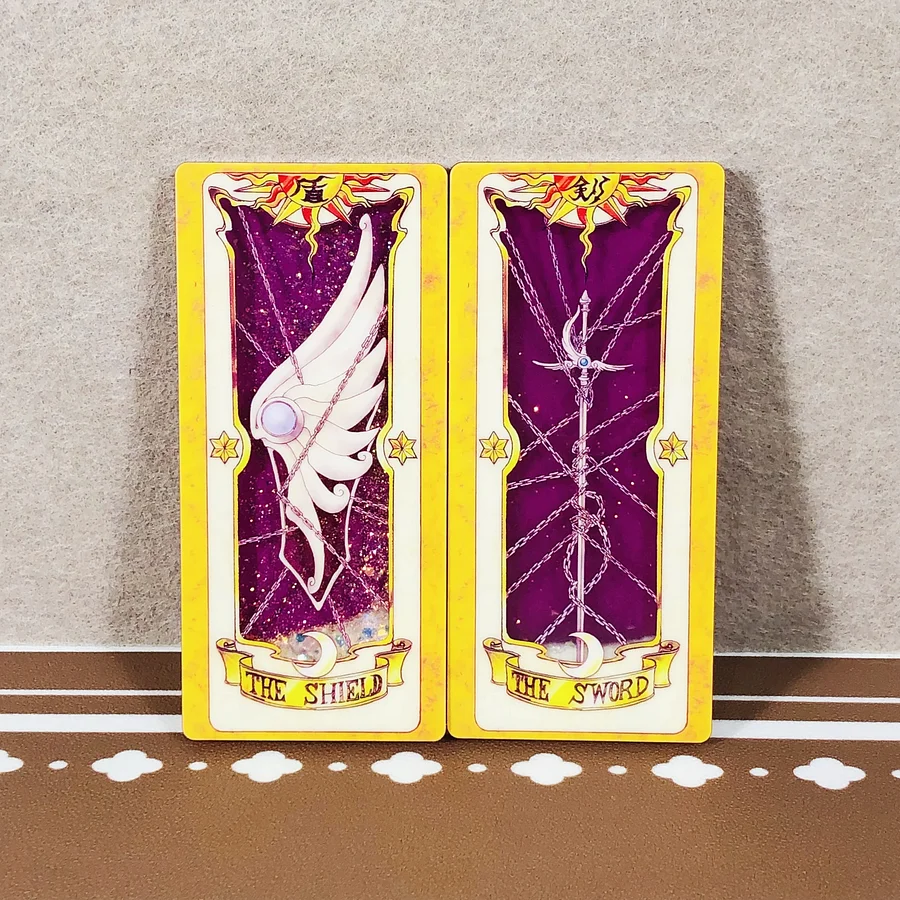 DIY Sakura quicksand Clow Card