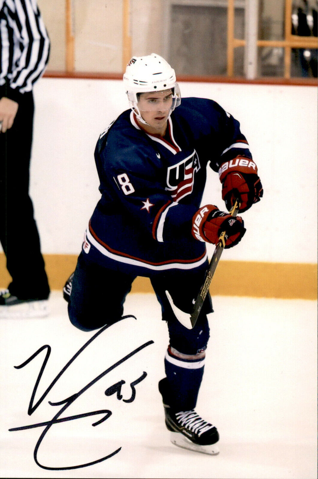 Vinni Lettieri SIGNED 4x6 Photo Poster painting NEW YORK RANGERS / TEAM USA #2