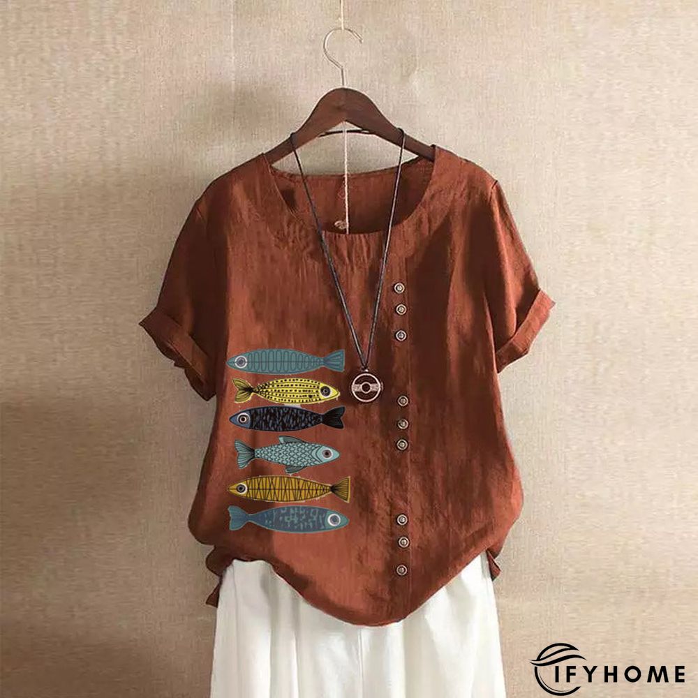 Casual Short Sleeve Large T-shirt | IFYHOME
