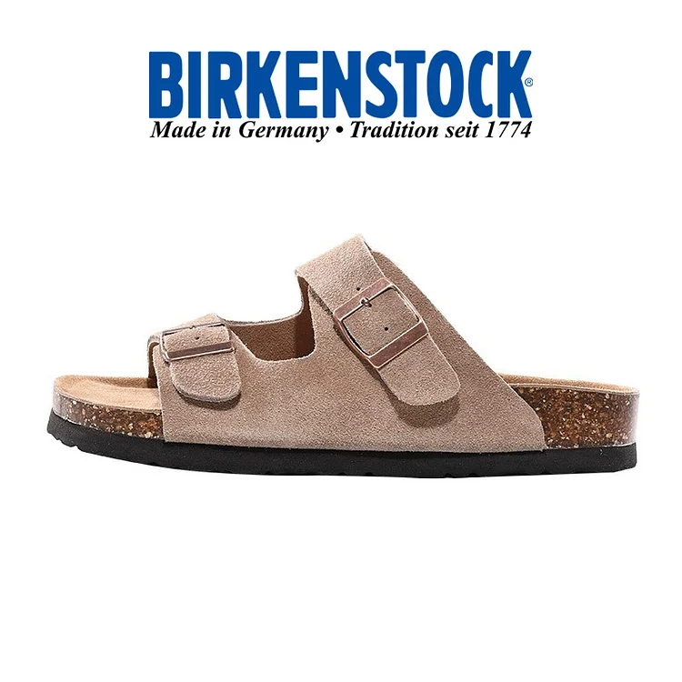 Dvojradové tobogány Birkenstock nubuk