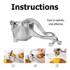 Fruit Juicer Lemon Orange Squeezer Extractor Stainless Steel Portable Manual Squeezing Tool Easy to Use for Home