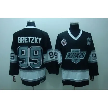 Kings #99 Wayne Gretzky Black CCM Throwback Stitched NHL Jersey