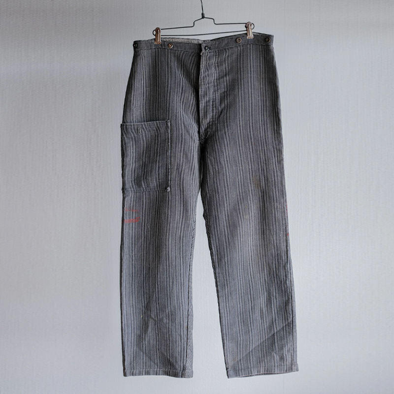 Men's Vintage Striped Distressed Cargo Pants