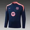 Joyfball 2025/2026 Barcelona Half-Pull Training Suit Royal Blue Football Shirt 1:1 Thai Quality