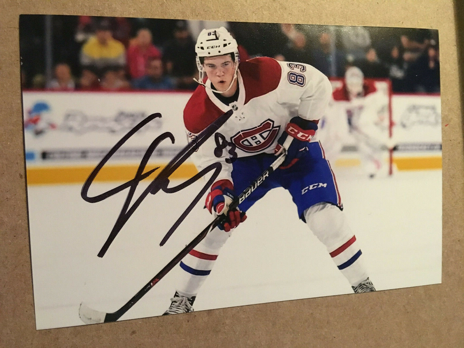 Cale Fleury SIGNED 4x6 Photo Poster painting MONTREAL CANADIENS / SEATTLE KRAKEN #4