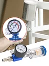 Air Pressure Regulator Gauge & Mini Inline Air Filter Separator JP/EU/US Adapter