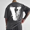 Cotton Paradise Wings Embroidered T-Shirt for Men - Oversized Streetwear Graphic Tee with 3D Angel Wing Design by Inlyline