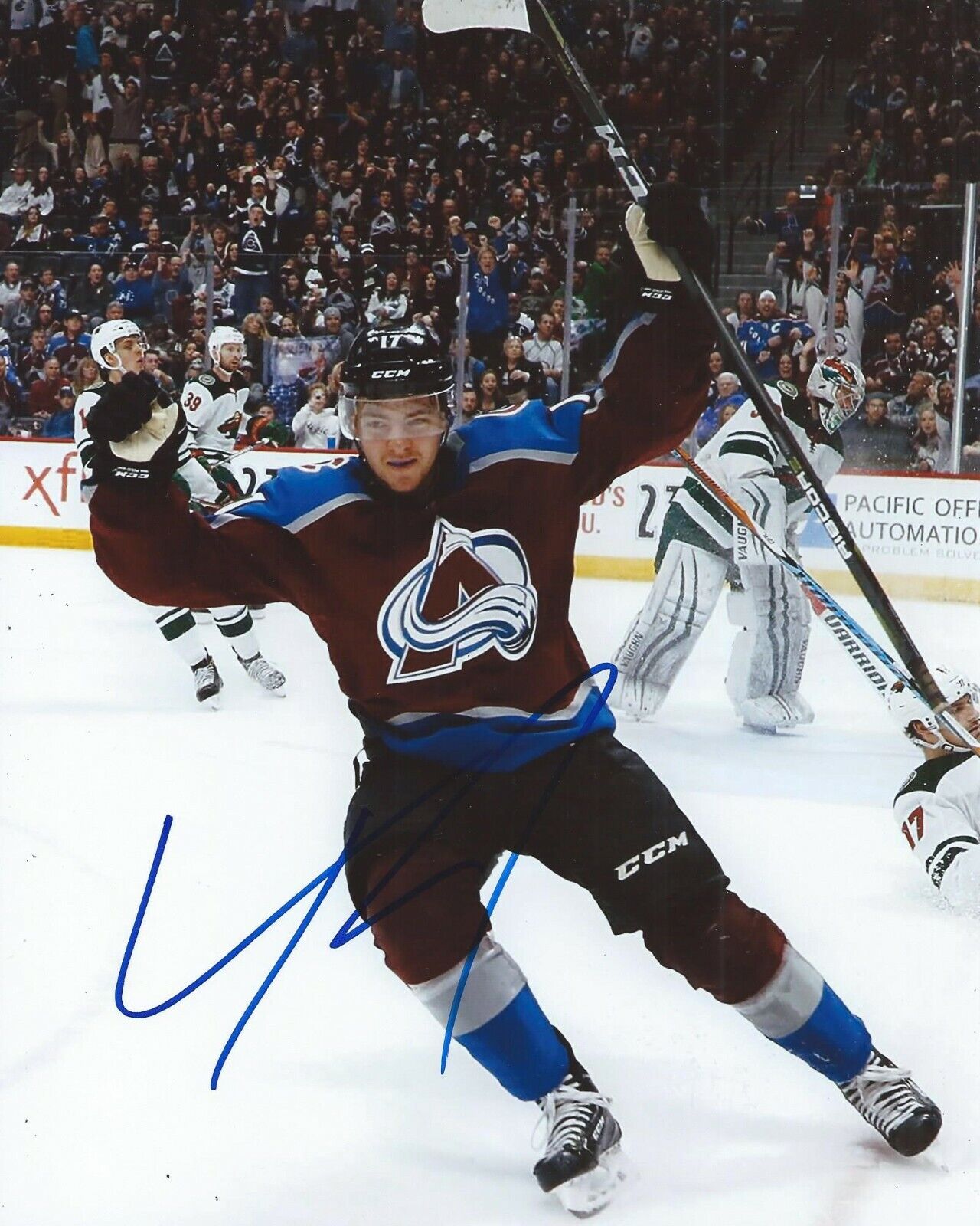 Tyson Jost Signed 8x10 Photo Poster painting Colorado Avalanche Autographed COA B