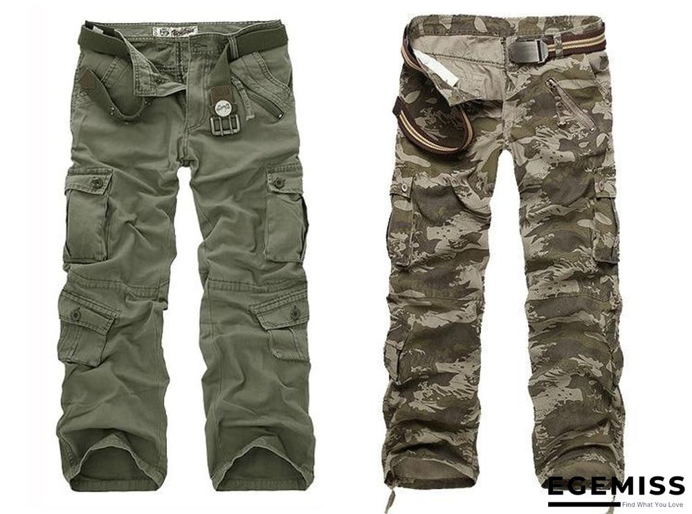 Men Cotton Cargo Pants Men Military Style Tactical Workout Straight Men Trousers Casual Camouflage Man Pants | EGEMISS
