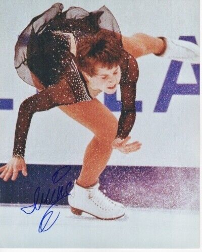 Irina Slutskaya Signed Autographed Russian Figure Skating 8x10 inch Photo Poster painting RARE