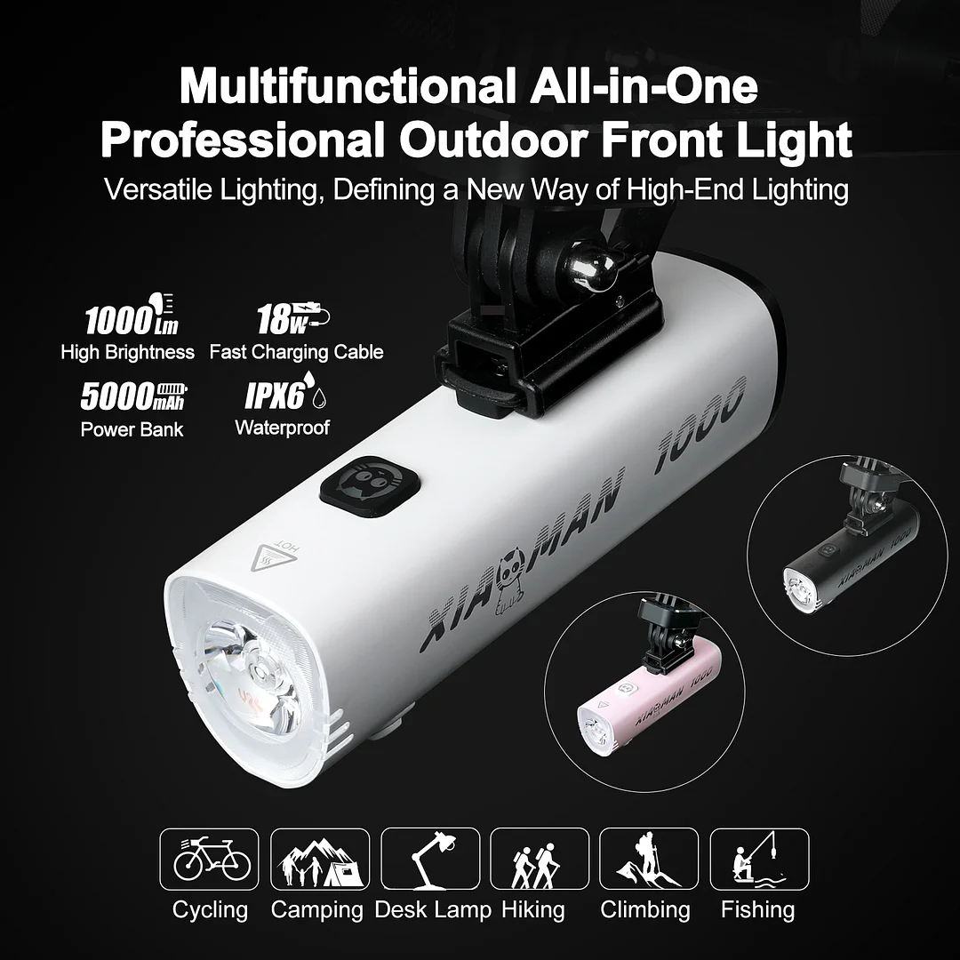 Gaciron XIAOMAN-1000 Multifunctional All-in-OneProfessional Outdoor Front light