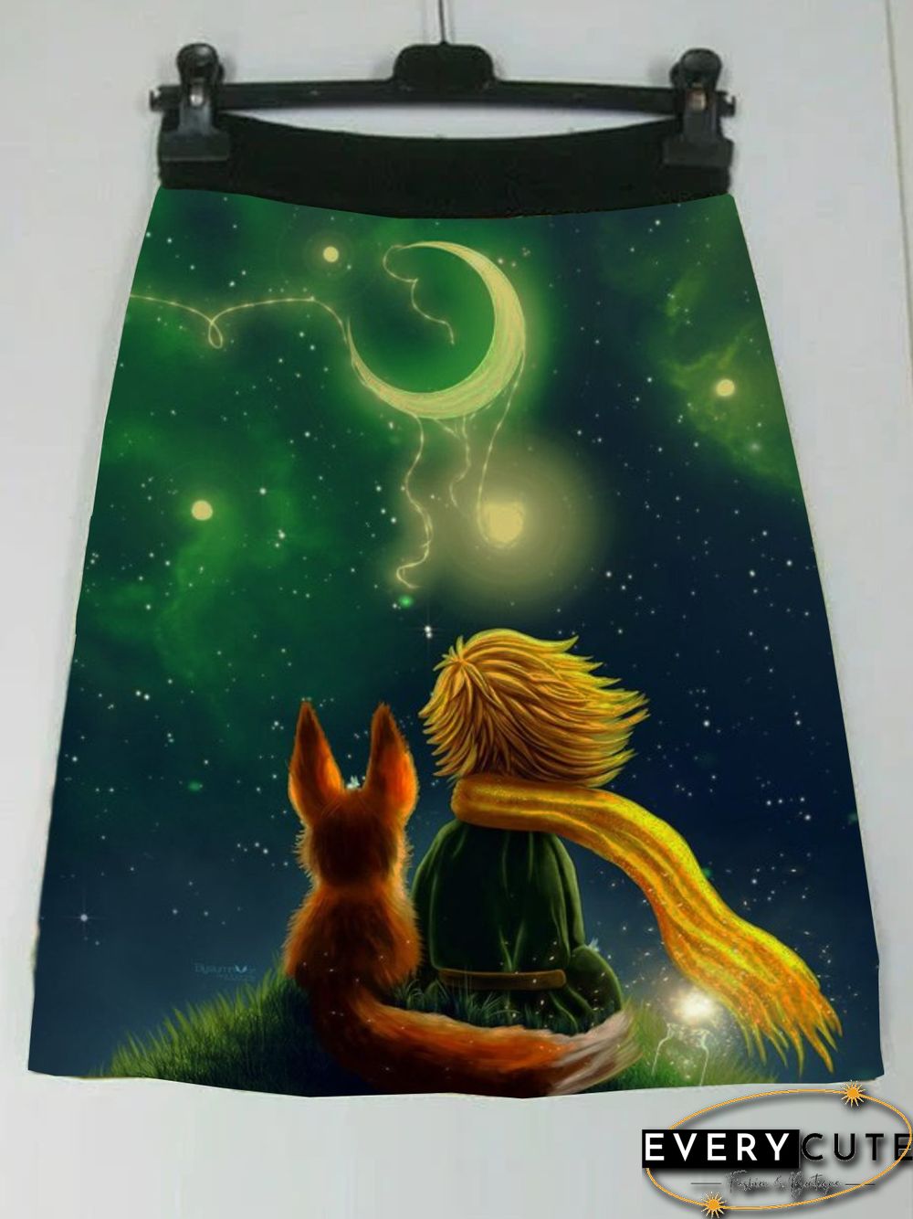 Plus Size Casual Animal Cotton-Blend Skirt