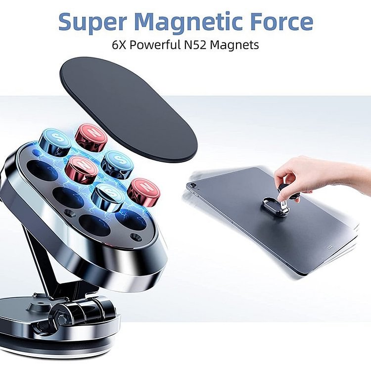 Magnetic Phone Holder for Car【Upgrade Foldable】